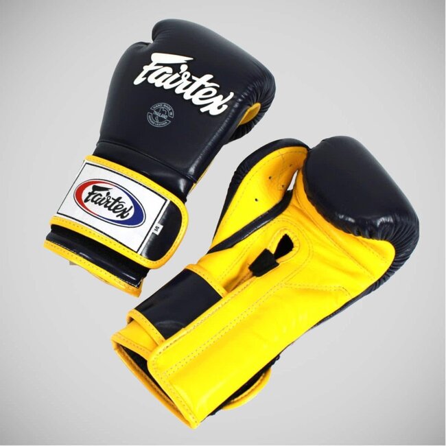FAIRTEX BGV9 Mexican Style Bokshandschoenen – Blauw/Geel