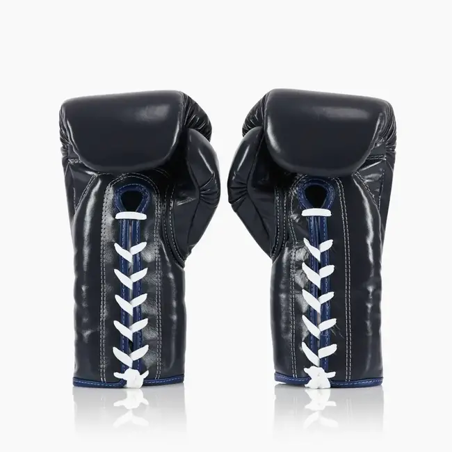 FAIRTEX BGL6 Leren Bokshandschoenen met Veters – Blauw
