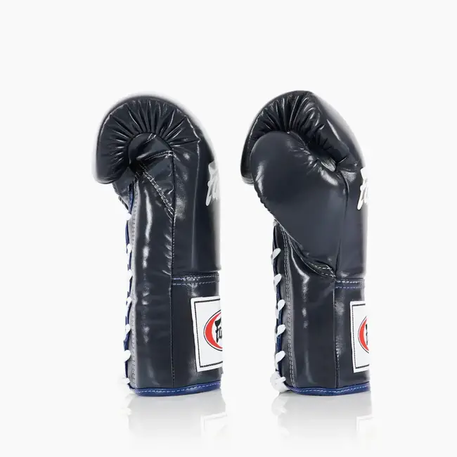 FAIRTEX BGL6 Leren Bokshandschoenen met Veters – Blauw