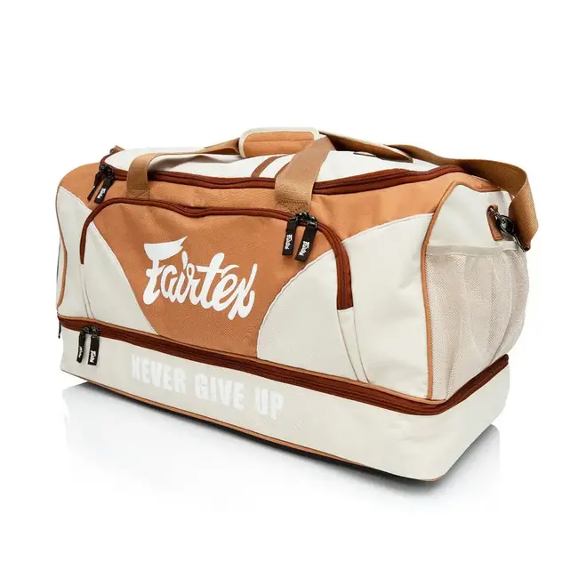 FAIRTEX Fairtex - Sporttas - Heavy Duty Gym Bagt (70x34x34cm) - KHAKI/ORANGE