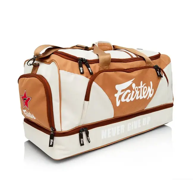 FAIRTEX Fairtex - Sporttas - Heavy Duty Gym Bagt (70x34x34cm) - KHAKI/ORANGE
