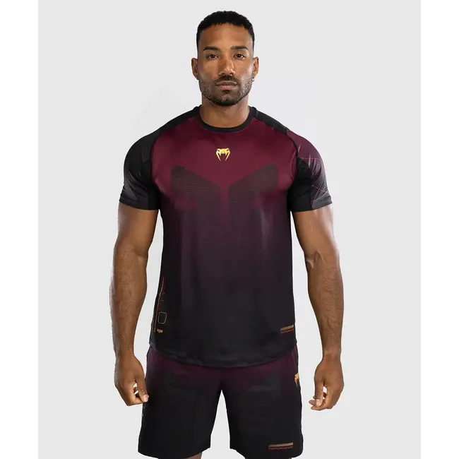 Venum VENUM - Tactical XT Dry tech T-shirt - Black/Burgundy/Gold