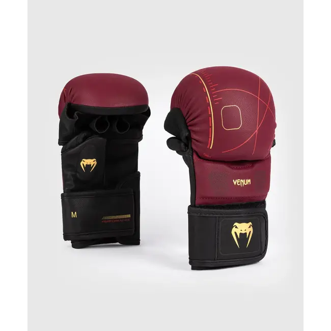 Venum Tactical XT Sparring Gloves - Black/Burgundy/Gold