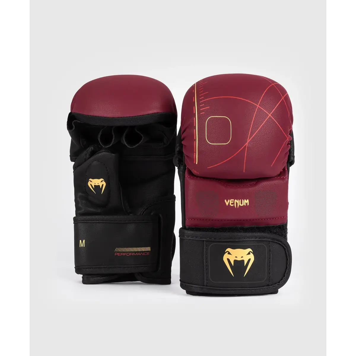 Venum Tactical XT gants de sparring - noir/bordeaux/or