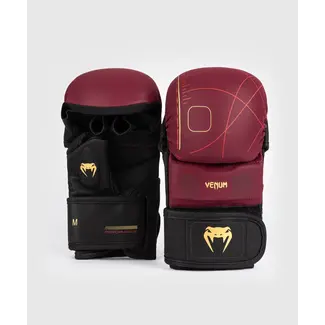 Venum Tactical XT Sparring Gloves - Black/Burgundy/Gold