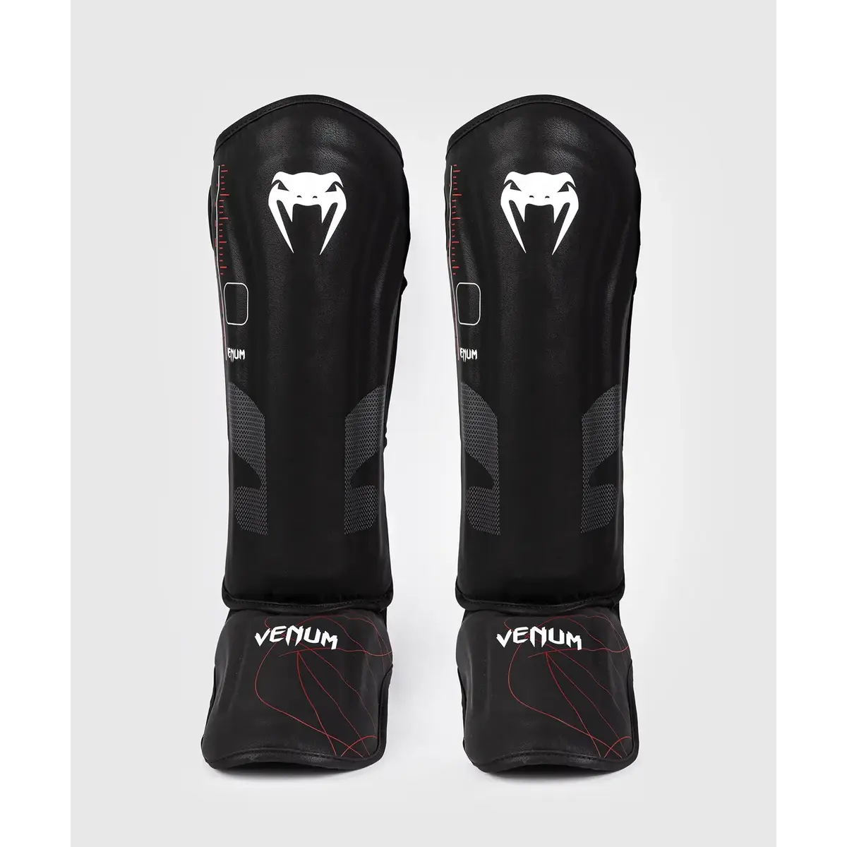 Venum Tactical XT - protège-tibias - noir/Fire rouge
