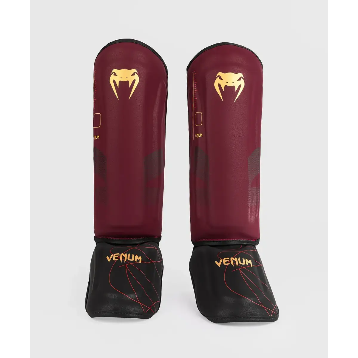 Venum Tactical XT protège-tibias - noir/bordeaux/or