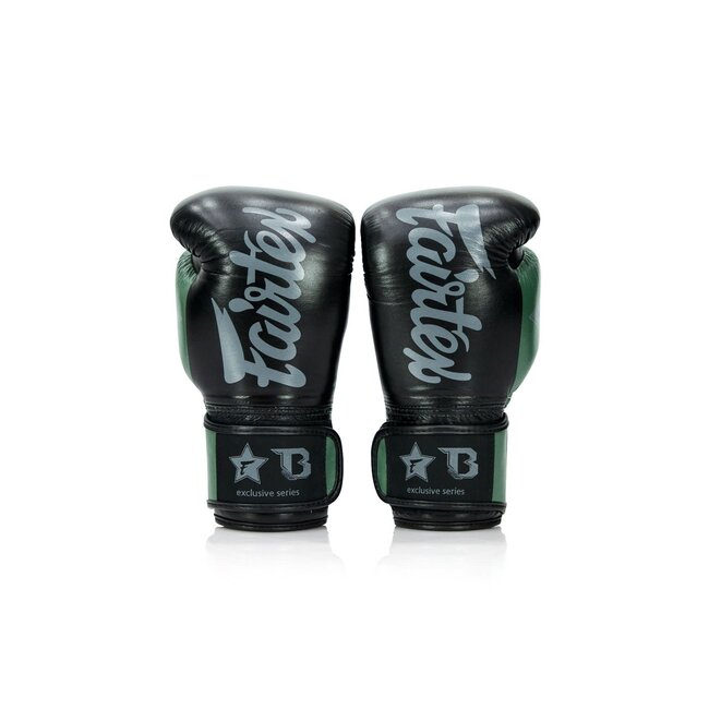 FAIRTEX Fairtex x Booster FXB BG V2 – Leren Bokshandschoenen – Militair Groen/Zwart