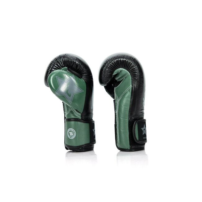 FAIRTEX Fairtex x Booster FXB BG V2 – Leren Bokshandschoenen – Militair Groen/Zwart