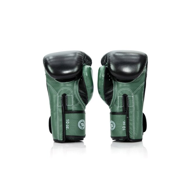 FAIRTEX Fairtex x Booster FXB BG V2 – Leren Bokshandschoenen – Militair Groen/Zwart