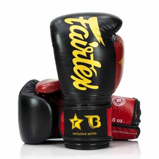 FAIRTEX x Booster FXB BG V2 Bokshandschoenen – Zwart/Rood/Goud