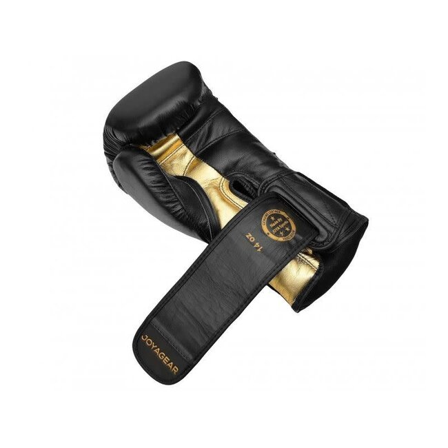 JOYA Falcon – Leren Bokshandschoenen - Zwart/Goud