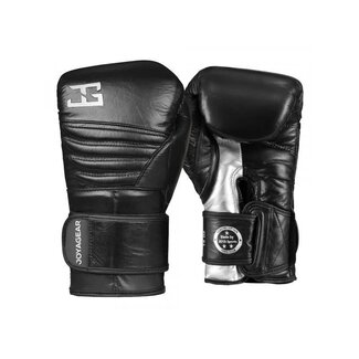 JOYA Falcon – Leren Bokshandschoenen - Zwart/Zilver