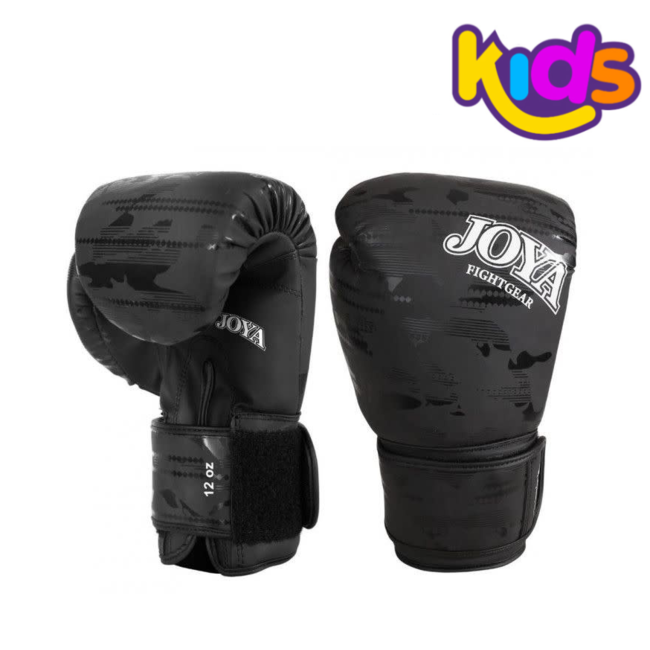 JOYA Joya CAMO V2 Kids Bokshandschoenen – Black | Ideaal voor Jeugdtraining & Kickboksen