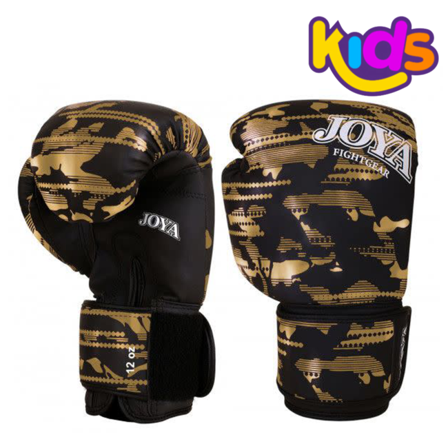 JOYA Joya CAMO V2 Kids Bokshandschoenen – Goud | Ideaal voor Jeugdtraining & Kickboksen