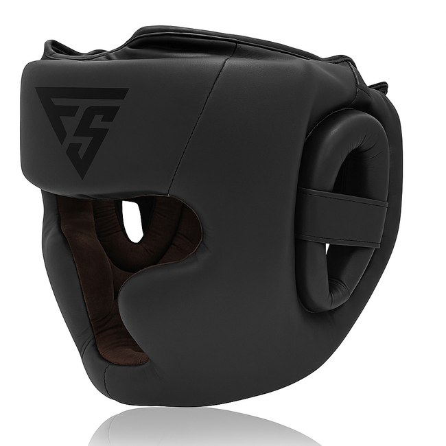 Fightsense FIGHTSENSE Eclipse Bokshelm – Pro Hoofdbeschermer Zwart Mat – Voor Boksen, Kickboksen & MMA