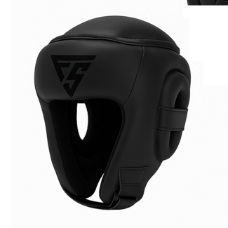 Fightsense FIGHTSENSE Bokshlem Eclipse – Open Vizier – Pro Hoofdbeschermer – Mat Zwart