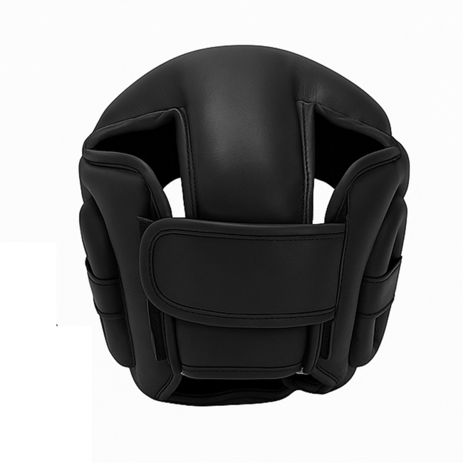 Fightsense Bokshlem Eclipse – Open Vizier – Pro Hoofdbeschermer – Mat Zwart – Vechtsportartikel voor vechtsport en training