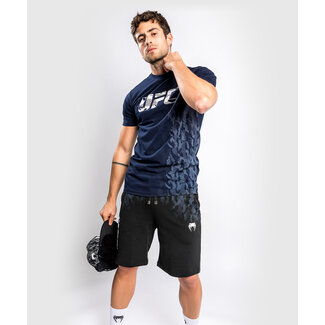 Venum UFC AUTHENTIC FIGHT WEEK MEN'S SHORT SLEEVE T-SHIRT - NAVY BLUE