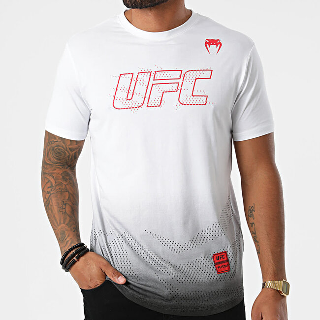 Venum UFC VENUM - AUTHENTIC FIGHT WEEK T-SHIRT  -  WHITE/BLACK