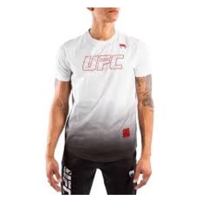 Venum UFC - AUTHENTIC FIGHT WEEK T-SHIRT - WHITE/BLACK