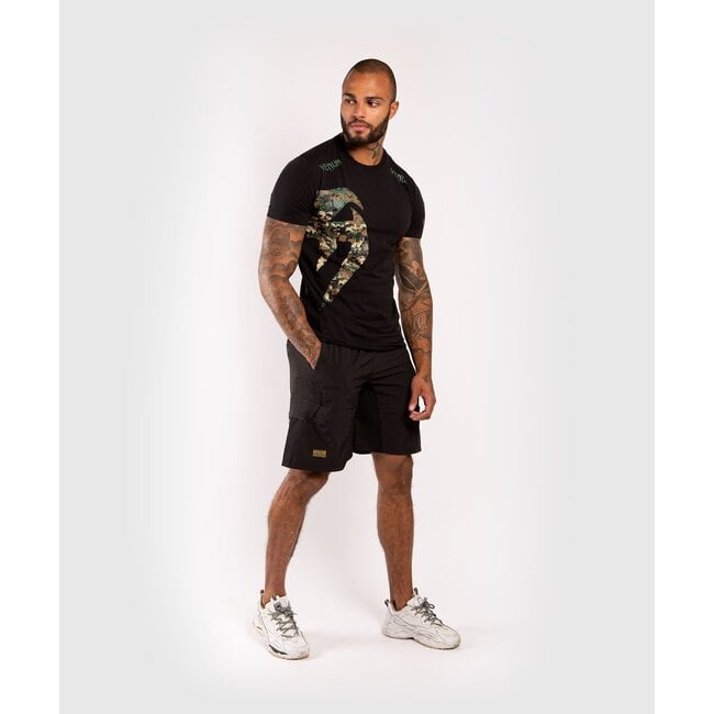 Venum ORIGINAL GIANT T-SHIRT - BLACK/FOREST CAMO