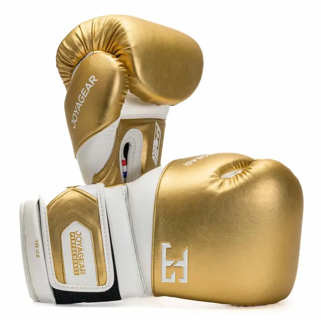 JOYA Joya Gear Bokshandschoenen - Goud/Wit - Performance Velcro Model