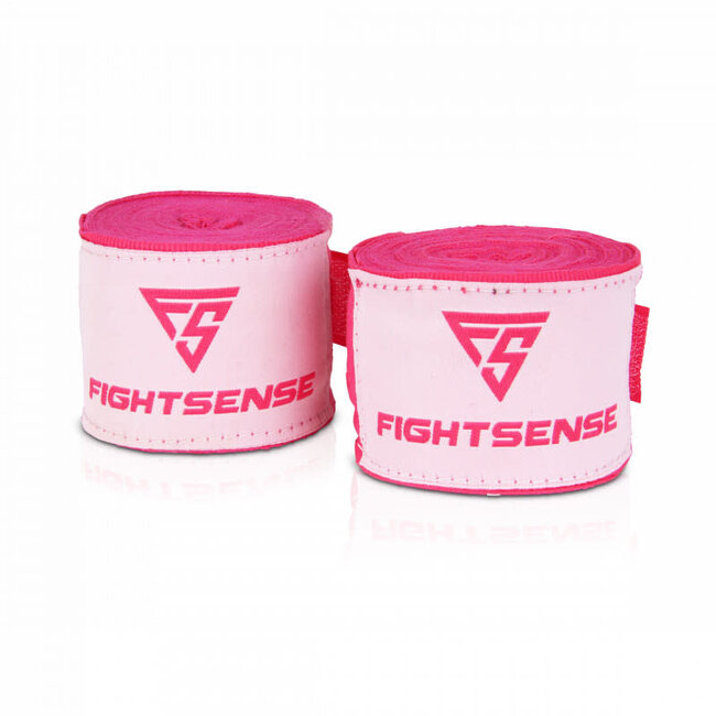 Fightsense Fightsense Bandages 450 cm – Roze – Handwraps voor Boksen & Kickboksen