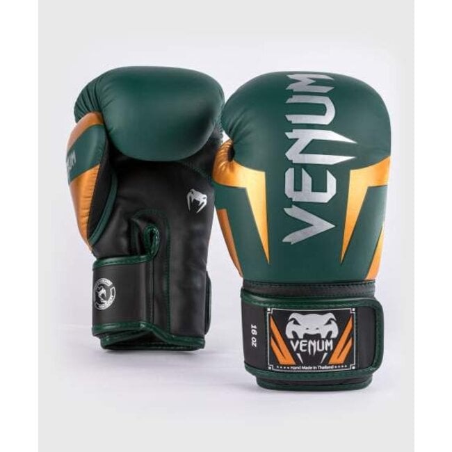 Venum Venum Elite - BOKSHANDSCHOEN - Green/Bronze/Silver