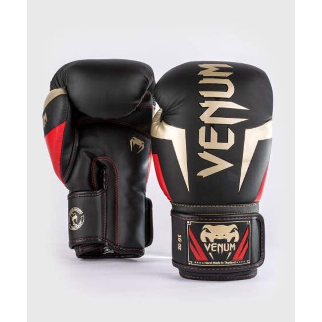 Venum Venum Elite - BOKSHANDSCHOEN - Black/Gold/Red
