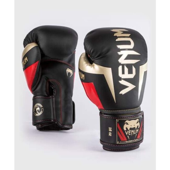 Venum Venum Elite - BOKSHANDSCHOEN - Black/Gold/Red