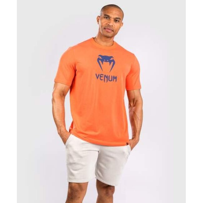 Venum VENUM CLASSIC T-SHIRT - ORANGE/NAVY BLUE