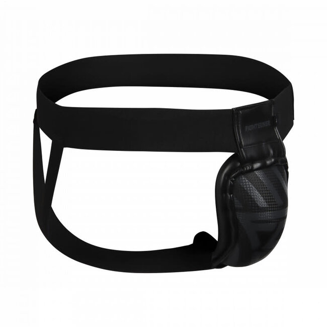 Fightsense FIGHTSENSE Kruisbeschermer van Staal – Zwart – Tok voor Boksen, Kickboksen & MMA