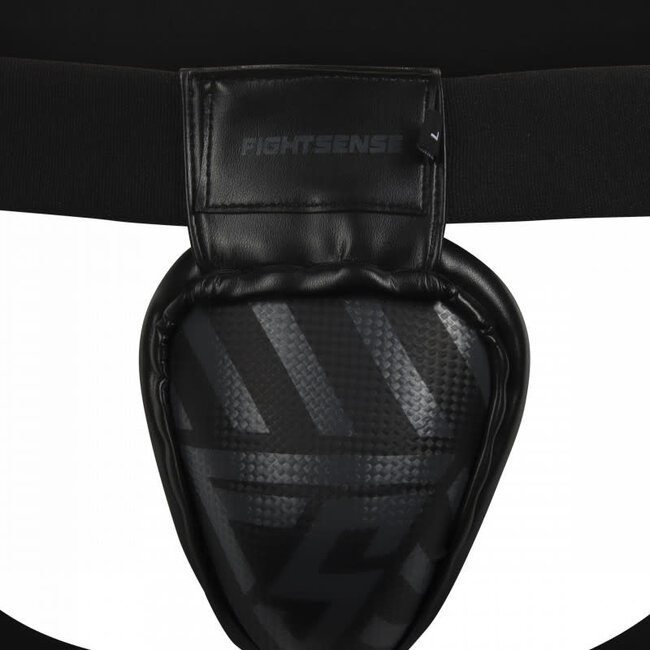 Fightsense FIGHTSENSE Kruisbeschermer van Staal – Zwart – Tok voor Boksen, Kickboksen & MMA