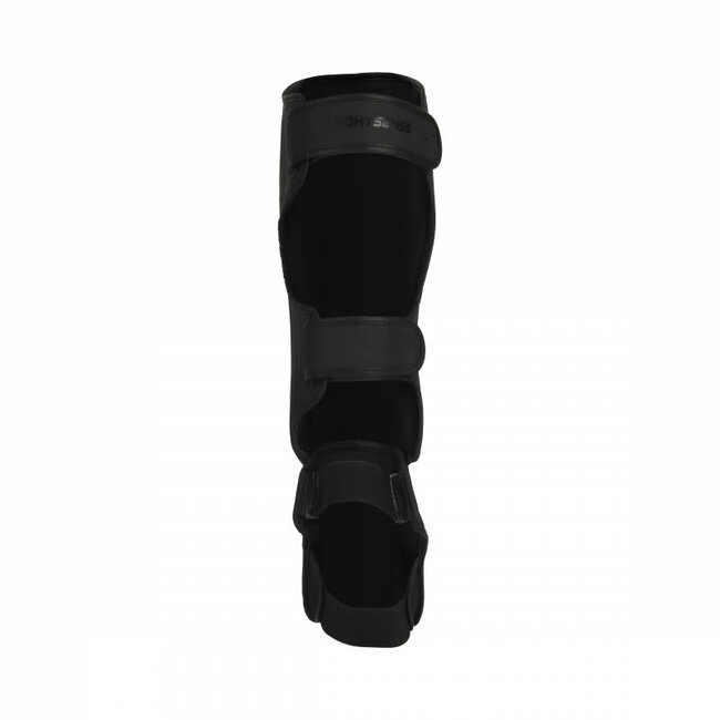 Fightsense Scheenbeschermers – Pro style – black on black – Scheenbeschermers voor vechtsport en training