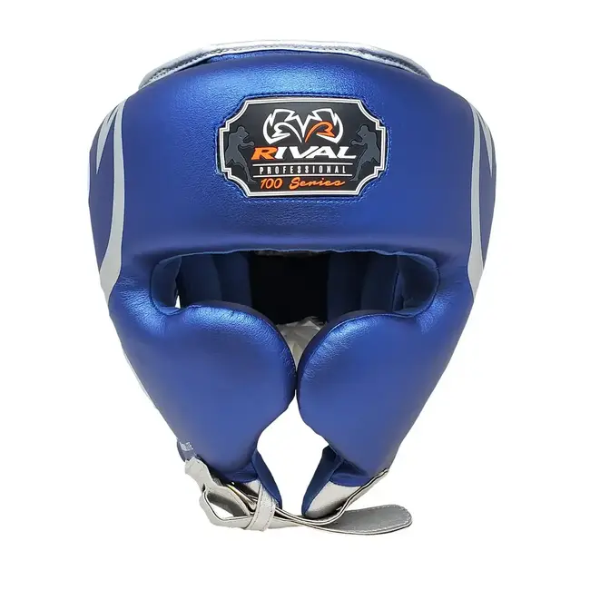 Rival RHG100 Professionele Bokshoofdbeschermer – Blauw/Zilver