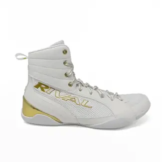 Rival Boxing Gear Rival RSX-Guerrero Deluxe Boksschoenen – Wit/Goud – Professionele Boksschoenen