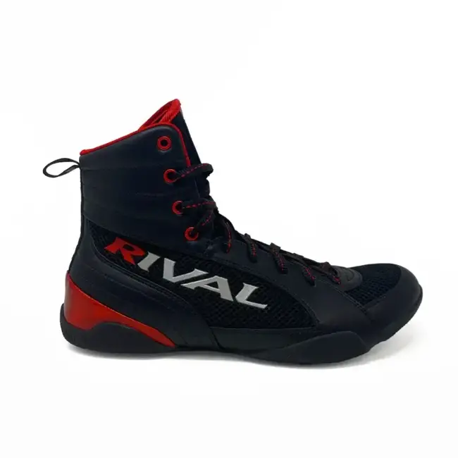 Rival Boxing Gear Rival RSX-Guerrero Deluxe Boksschoenen – Zwart/Rood – Professionele Boksschoenen