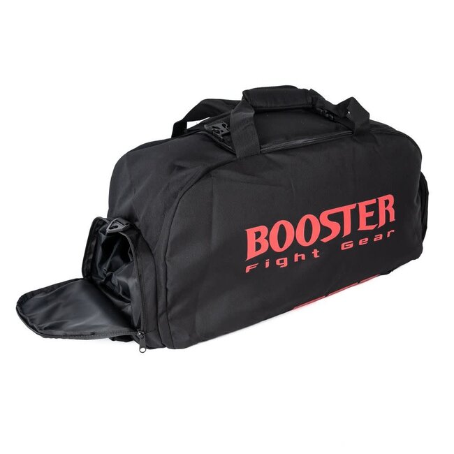 Booster Fightgear B-Force Duffle Bag – Sport- & Rugtas – Zwart/Rood