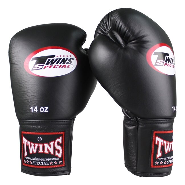 Twins Special BGVF Zwarte Bokshandschoenen – Korte Klittenbandsluiting & Topkwaliteit Leer