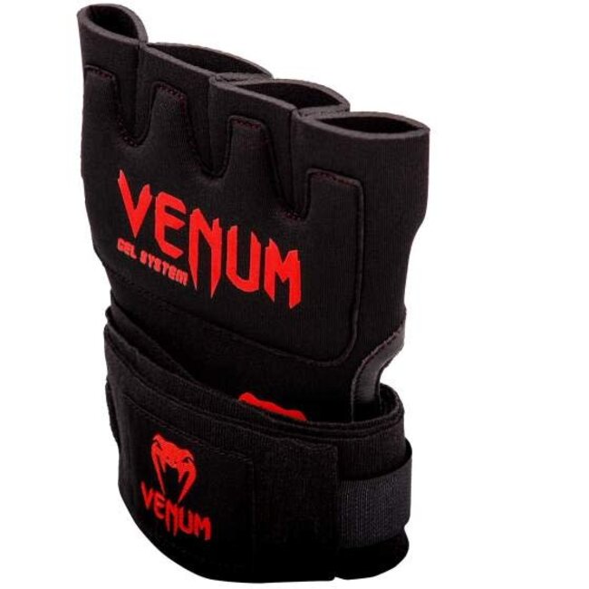 Venum Venum Gel Kontact Binnenhandschoenen Zwart/Rood – Gel Shock System met Bandage
