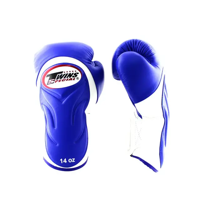 Twins Special BGVL 6 Limited Leren Bokshandschoenen – Blauw/Wit – 14oz en 16oz
