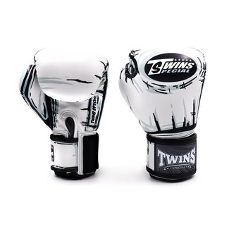 Twins Special TWINS Bokshandschoen  FBGVL3-66 -B WHITE/BLACK – Premium Leer & Topkwaliteit