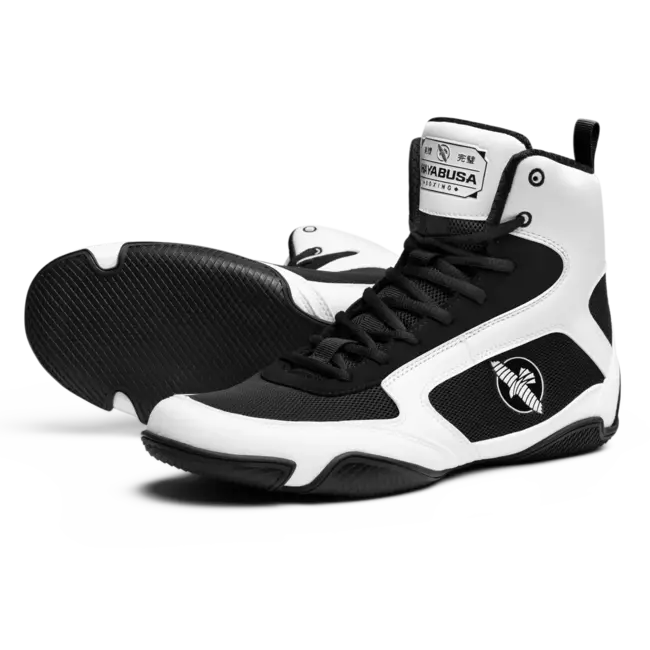 Hayabusa Hayabusa Pro Boxing Boksschoenen – Zwart/Wit | Lichtgewicht & Grip voor Explosieve Bewegingen