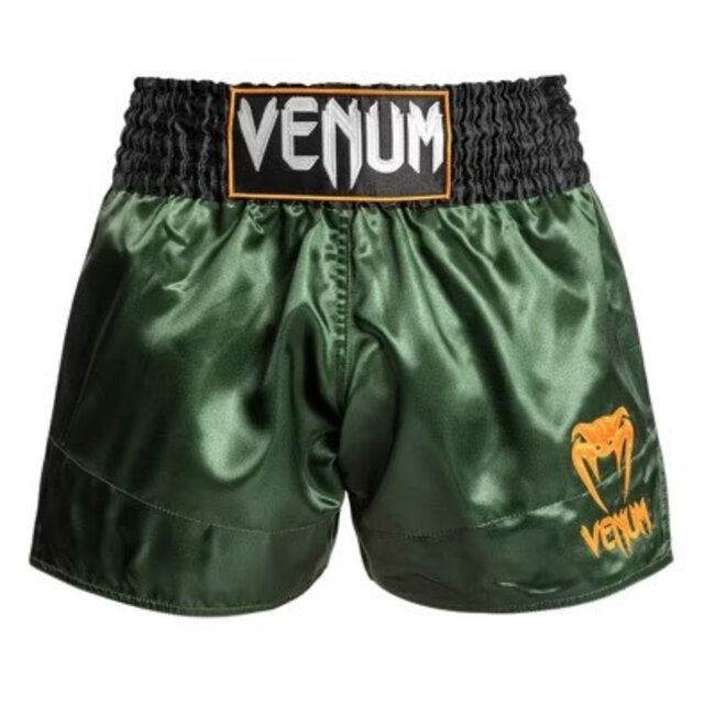 Venum Venum Classic Muay Thai Short – Groen/Zwart/Goud