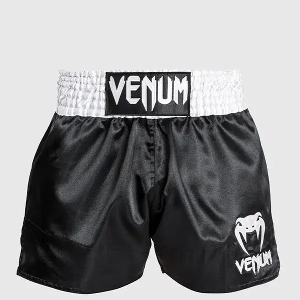 Venum Classic short de Muay Thaï – noir/blanc