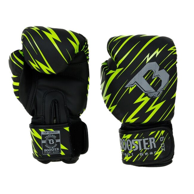 Booster Fightgear Combat Series 1 BG Kids Bokshandschoenen – Neon Geel Kinderhandschoenen voor Kickboksen