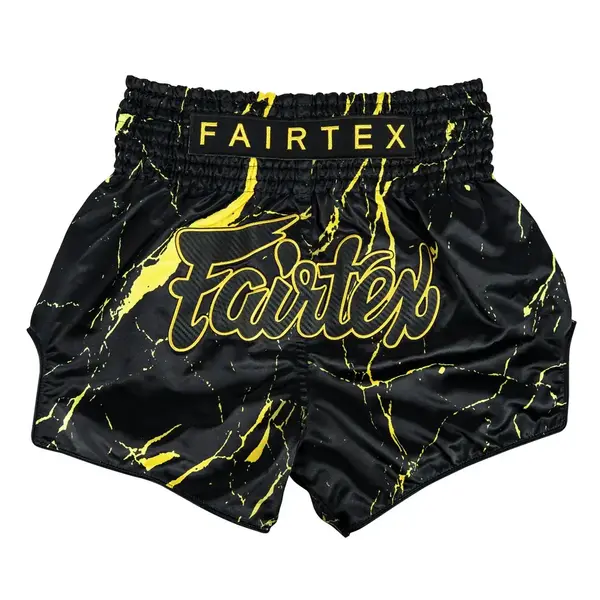 Fairtex BS1947 noir Marble short de Muay Thaï