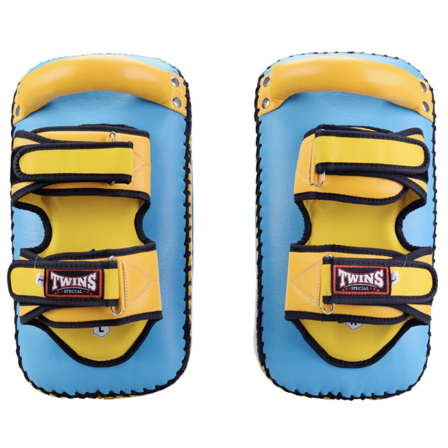 Twins Special KPL12 Thai Kick Pads – Blauw-Geel