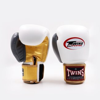 Twins Special BGVL 3-3T Bokshandschoenen – Goud/Wit/Grijs